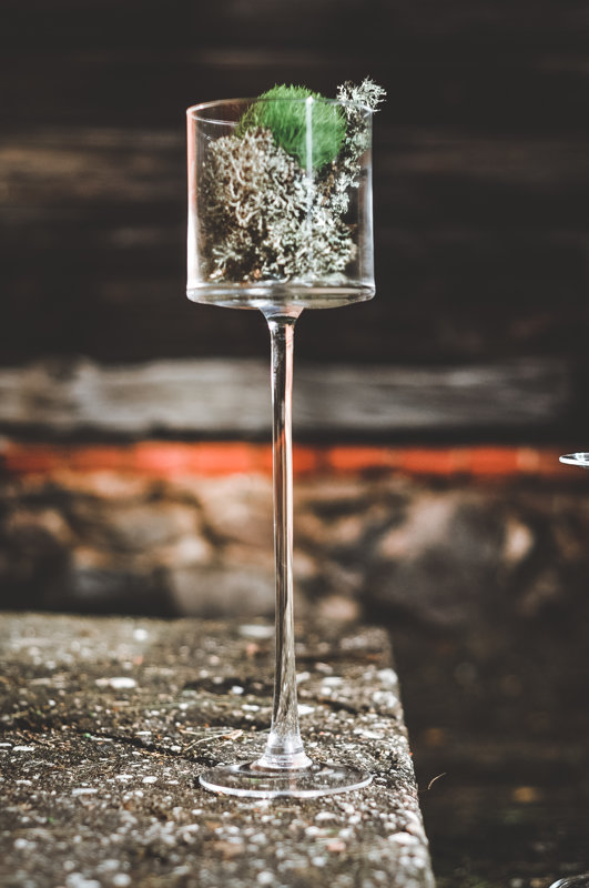 Stikla svečturi - vāzes uz kājas, augstie