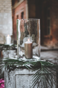 Liels stikla cilindrs, 39x15cm